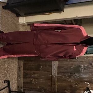 Puma Burgundy Tracksuit with Pink Highlights
Jacket L - Pants S